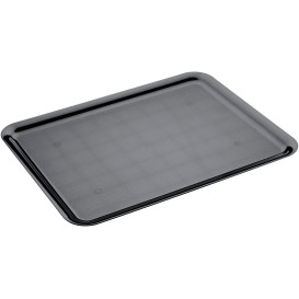 Plastiktablett Präsentation Tray Schwarz 37x50cm (4 Stück)