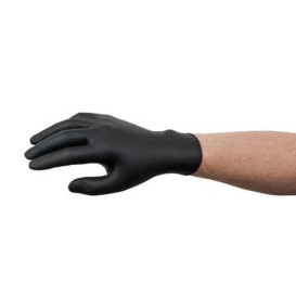 NitrilHandschuhe Puderfrei Schwarz Größe M AQL 1.5 (100 Stück)