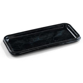 Plastikplatte rechteckig Marmor 35x16cm (5 Stück)