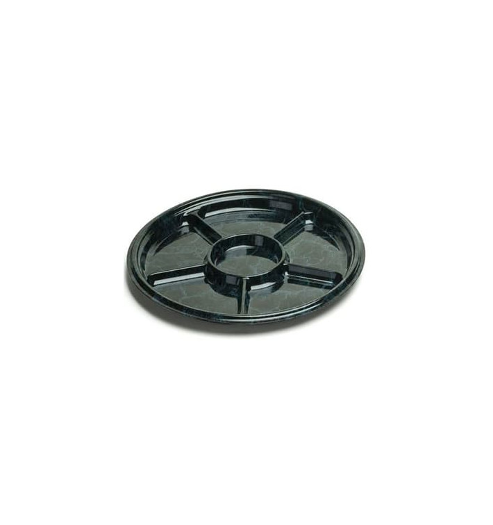 Servierplatte rund 6-geteilt Marmor 40cm (5 Stück) Servierplatte rund 6-geteilt Marmor 40cm (5 Stück)