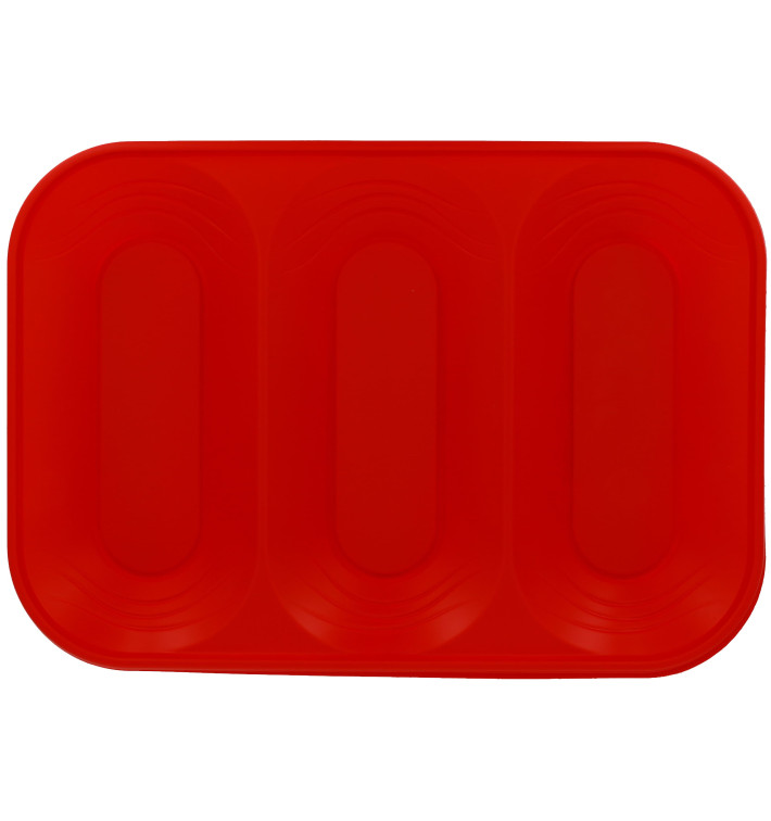 Plastiktablett Rot PP "X-Table" 3C 330x230mm (30 Stück) Plastiktablett Rot PP "X-Table" 3C 330x230mm (30 Stück)