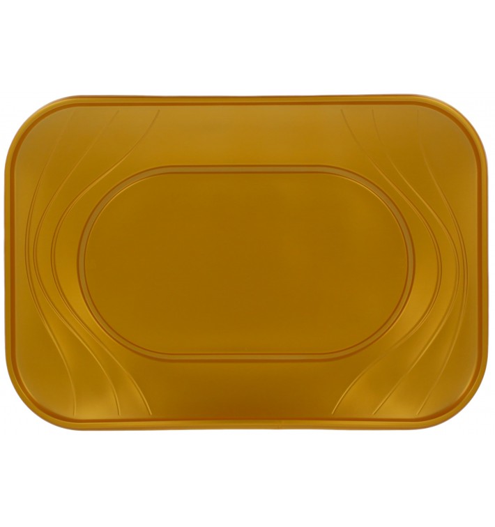 Plastiktablett PP "X-Table" Gold 330x230mm (2 Stück)