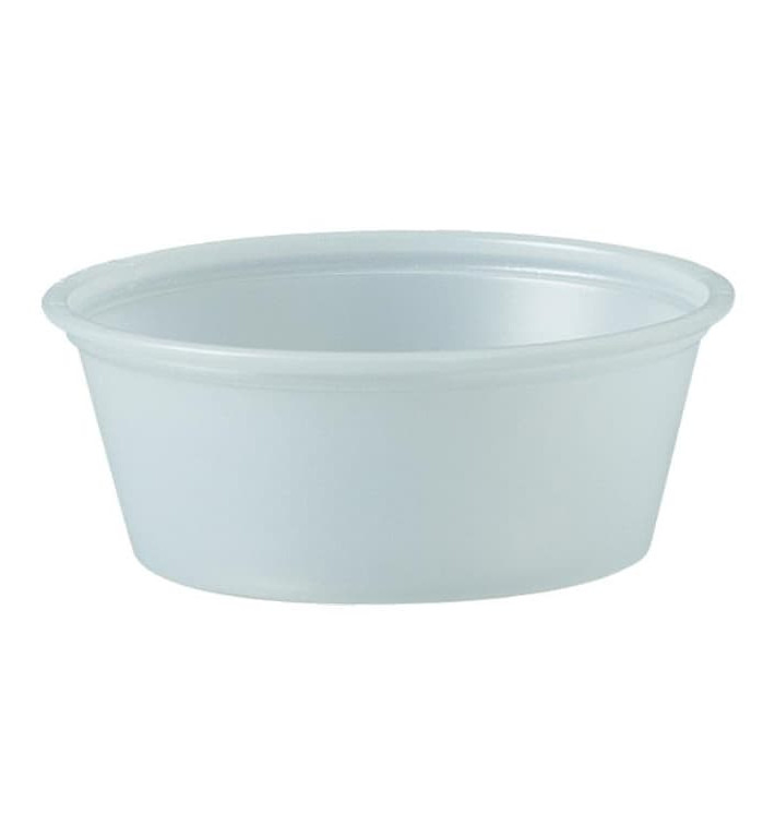 Dressingbecher Plastik PS für Soβen 44ml Ø62mm (2500 Stück) Dressingbecher Plastik PS für Soβen 44ml Ø62mm (2500 Stück)