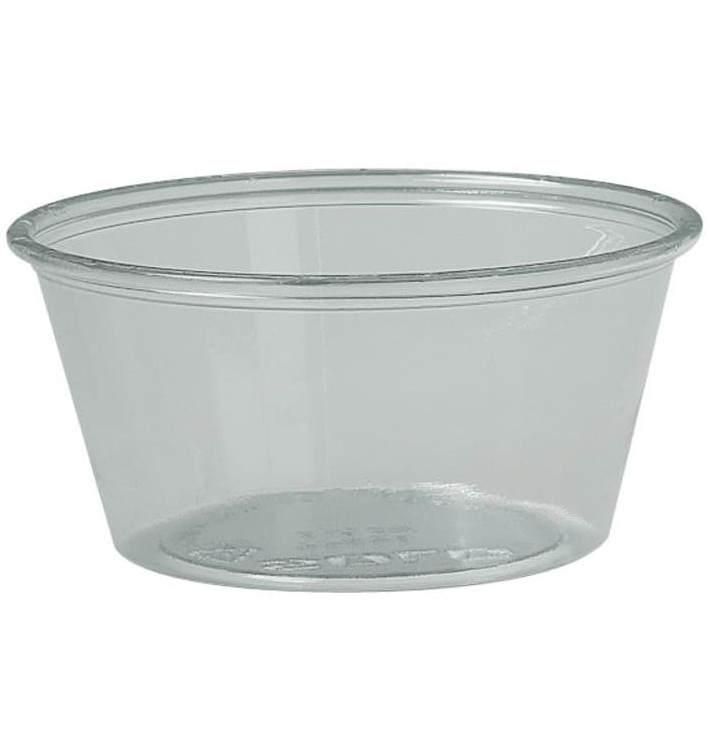 Dressingbecher Plastik PET für Soβen 100ml Ø74mm (250 Stück) Dressingbecher Plastik PET für Soβen 100ml Ø74mm (250 Stück)