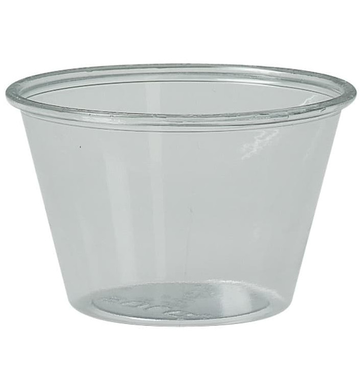 Dressingbecher Plastik PET für Soβen 120ml Ø74mm (2500 Stück) Dressingbecher Plastik PET für Soβen 120ml Ø74mm (2500 Stück)