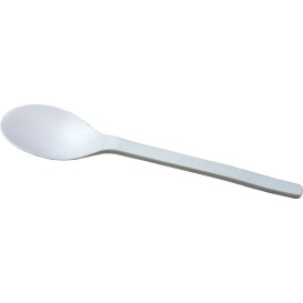 Löffel Biologisch Abbaubarer PLA Creme 155mm (50 Stück)