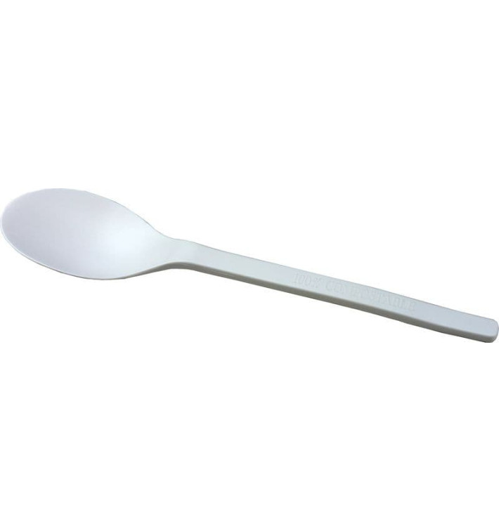 Löffel Biologisch Abbaubarer PLA Creme 155mm (1000 Stück) Löffel Biologisch Abbaubarer PLA Creme 155mm (1000 Stück)