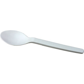 Rührstäbchen Löffel Biologisch Abbaubarer PLA Creme 120mm (50 Stück)