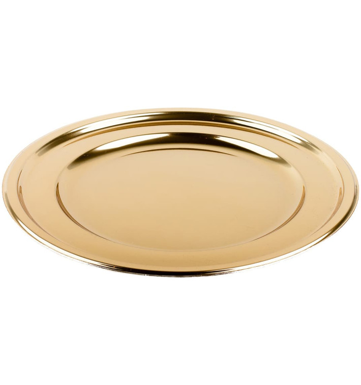 Plastikteller PET Rund Gold Ø18cm (6 Stück) Plastikteller PET Rund Gold Ø18cm (6 Stück)