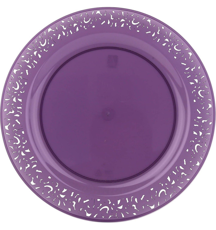 Plastikteller rund extra Stark "Mandala" himbeer 19cm (4 Stück) Plastikteller rund extra Stark "Mandala" himbeer 19cm (4 Stück)