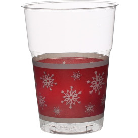 Plastikbecher "Diamant" PS Cristal Schneeflocke 200ml (200 Stück)