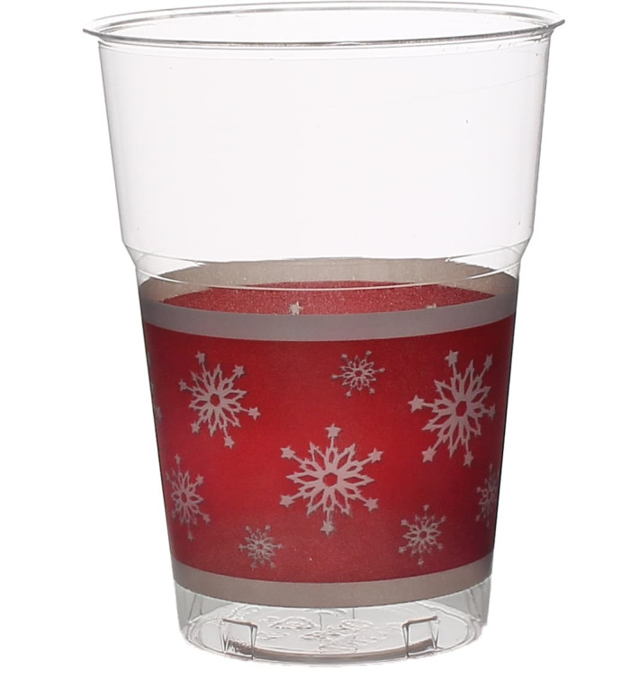 Plastikbecher "Diamant" PS Cristal Schneeflocke 200ml (200 Stück) Plastikbecher "Diamant" PS Cristal Schneeflocke 200ml (200 Stück)