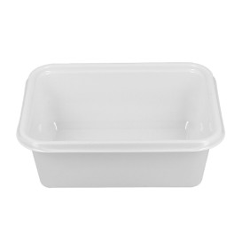 Plastiktablett PS weiß 127x91x42mm 300ml (100 Stück)