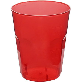 Hartplastikbecher "Diamant" PS Rot Transp. Cristal 50ml (20 Stück)