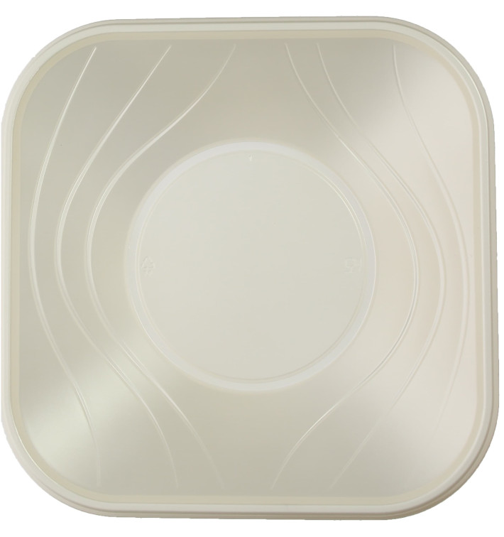 Viereckige Plastikschale PP "X-Table" Perle 180x180mm (8 Stück) Viereckige Plastikschale PP "X-Table" Perle 180x180mm (8 Stück)