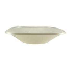 Viereckige Plastikschale PP "X-Table" Perle 180x180mm (8 Stück)