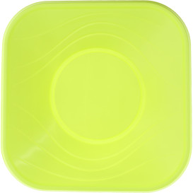 Viereckige Plastikschale PP "X-Table" Lime 180x180mm (8 Stück)