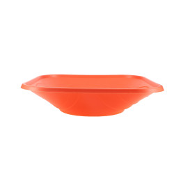 Viereckige Plastikschale PP "X-Table" Orange 180x180mm (8 Stück)