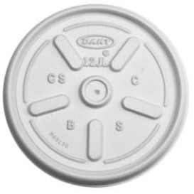 Flacher Deckel für Styroporbecher Ø8,9cm (100 Stück)