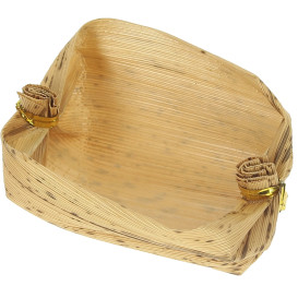Mini Korb us Bambus Verkostung 3,8x5,8x3,8cm (25 Einh.)