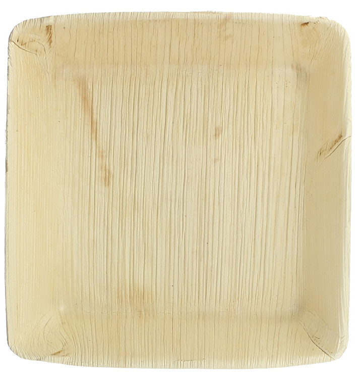 Palmblatt Teller tief quadratisch 16x16cm (100 Stück) Palmblatt Teller tief quadratisch 16x16cm (100 Stück)