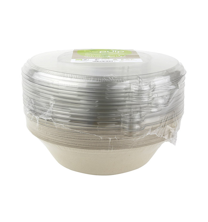 Set Schüse Zuckerrohr + Deckel Ø210x60mm (6 Sets) Set Schüse Zuckerrohr + Deckel Ø210x60mm (6 Sets)