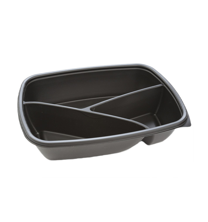 Plastikbehälter rechteckig schwarz 3G 23x17x5cm (75 Stück) Plastikbehälter rechteckig schwarz 3G 23x17x5cm (75 Stück)