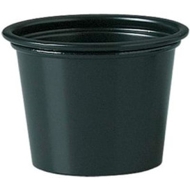 Dressingbecher PP für Soβen schwarz 30ml Ø48mm (2.500 Stück)