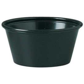 Dressingbecher PP für Soβen Schwarz 45ml Ø66mm (2.500 Stück)