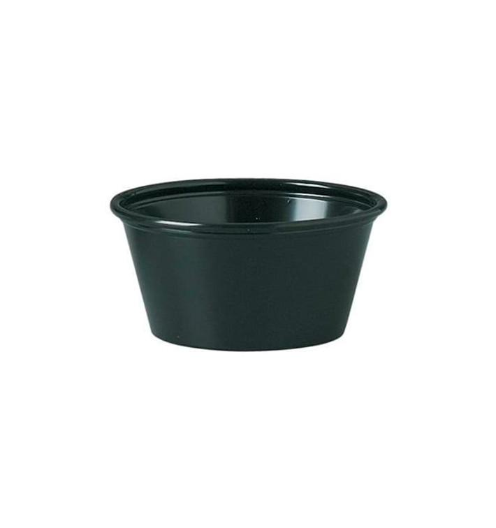 Dressingbecher PP für Soβen Schwarz 45ml Ø66mm (2.500 Stück) Dressingbecher PP für Soβen Schwarz 45ml Ø66mm (2.500 Stück)