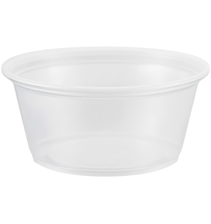 Dressingbecher Plastik PP für Soβen 100ml Ø73mm (2500 Stück) Dressingbecher Plastik PP für Soβen 100ml Ø73mm (2500 Stück)