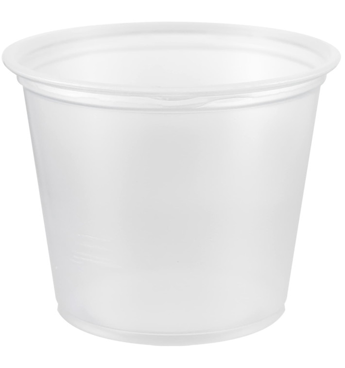 Dressingbecher Plastik PP für Soβen 165ml Ø73mm (2500 Stück) Dressingbecher Plastik PP für Soβen 165ml Ø73mm (2500 Stück)