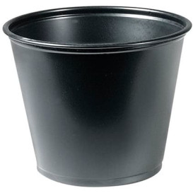 Dressingbecher PP für Soβen Schwarz 165ml Ø73mm (125 Stück)