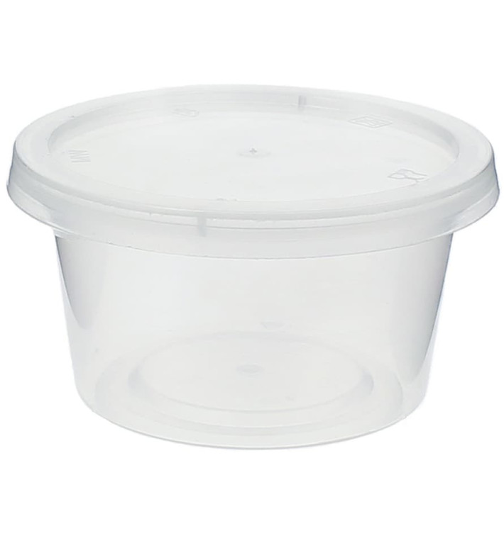 Dressingbecher für Soβen mit Deckel 120ml (50 Stück) Dressingbecher für Soβen mit Deckel 120ml (50 Stück)