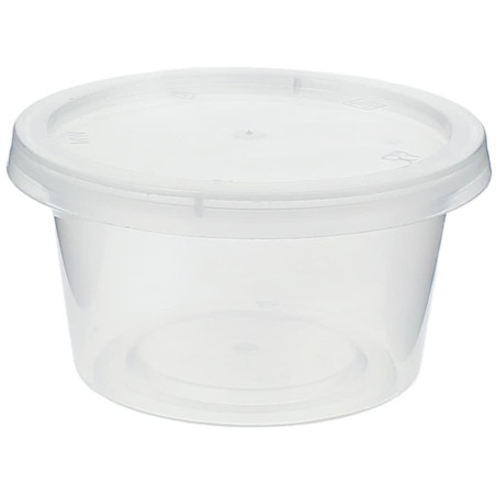Dressingbecher PP Transparent mit Deckel 120ml (1.000 Stück)