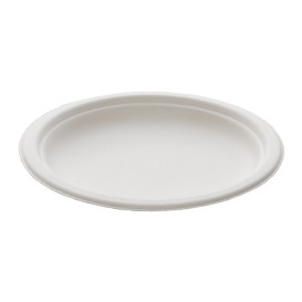 Teller Zuckerrohr Weiß Ø180mm (25 Stück)
