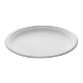 Teller Zuckerrohr Weiß Ø260mm (250 Stück)