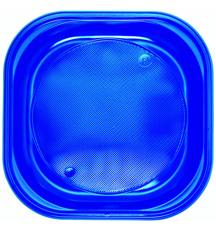 Plastikteller PS Platz Flach Dunkelblau 200x200mm (30 Stück) Plastikteller PS Platz Flach Dunkelblau 200x200mm (30 Stück)