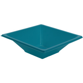 Viereckige Plastikschale Türkis 120x120x40mm (12 Stück)