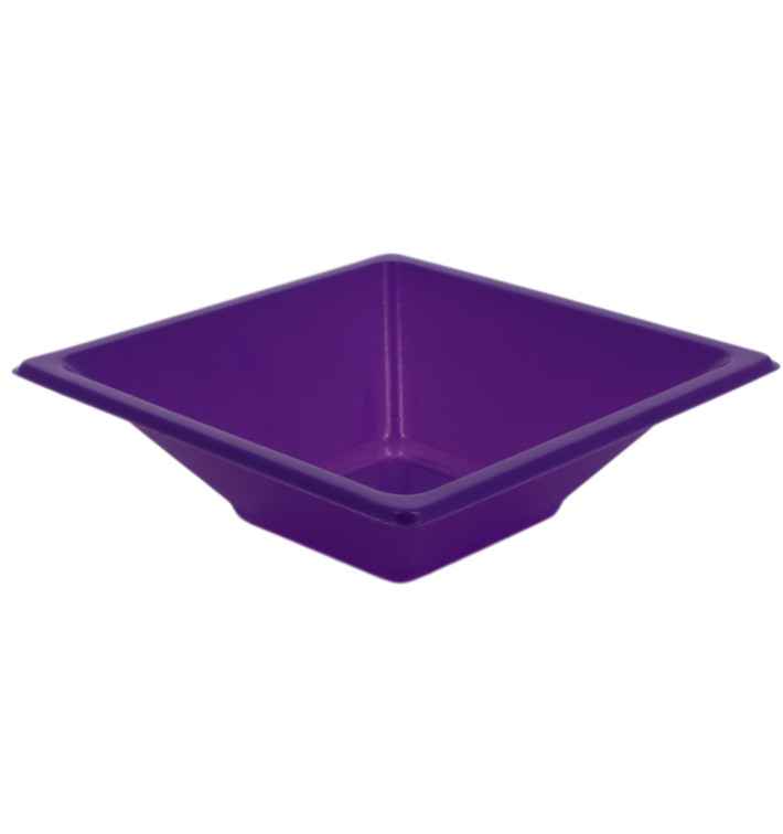 Viereckige Plastikschale Flieder 120x120x40mm (25 Stück) Viereckige Plastikschale Flieder 120x120x40mm (25 Stück)