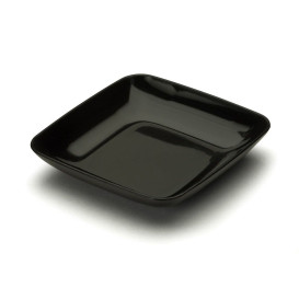 Set aus Plastiktellern und Plastiktabletts für Häppchen (1 Set)