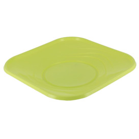 Plastikteller PP "X-Table" Platz flach Lime 180mm (8 Stück)