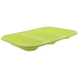 Plastiktablett PP "X-Table" Lime 3C 330x230mm (30 Stück)