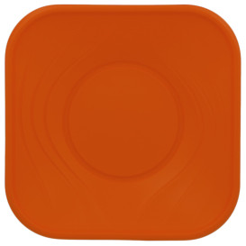 Plastikteller PP "X-Table" Platz flach Orange 230mm (8 Stück)