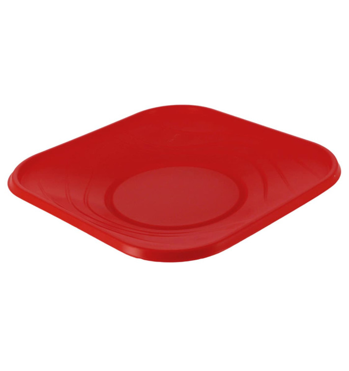Plastikteller PP "X-Table" Platz flach Rot 180mm (120 Stück) Plastikteller PP "X-Table" Platz flach Rot 180mm (120 Stück)