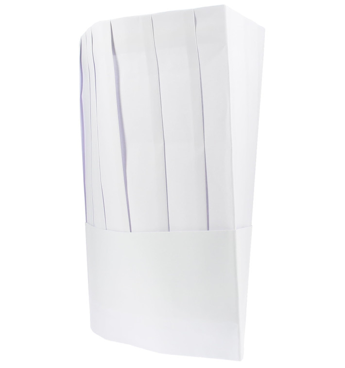 Kochmütze Le Chef Papier weiß (10 Stück) Kochmütze Le Chef Papier weiß (10 Stück)