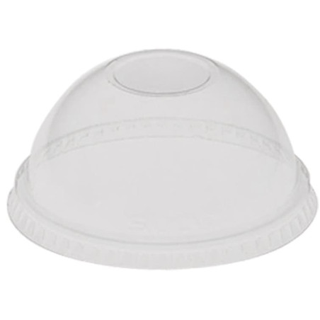 Domdeckel ohne Loch PET Glasklar Ø9,2cm (1000 Stück)