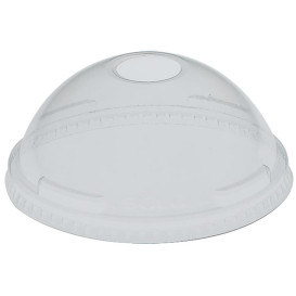 Dom Deckel mit Loch für Dessertbecher 5oz/8oz/9oz (100 Stück)