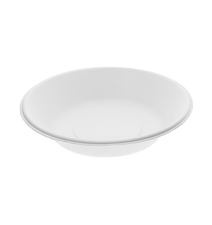 Schüssel Zuckerrohr Weiß Ø180mm (50 Stück) Schüssel Zuckerrohr Weiß Ø180mm (50 Stück)