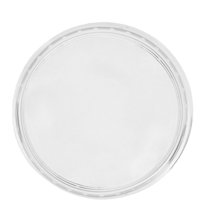 Plastikdeckel Transparent für Verpackungsbecher 350, 500 und 1.000ml  Ø11,5cm (50 Stück)